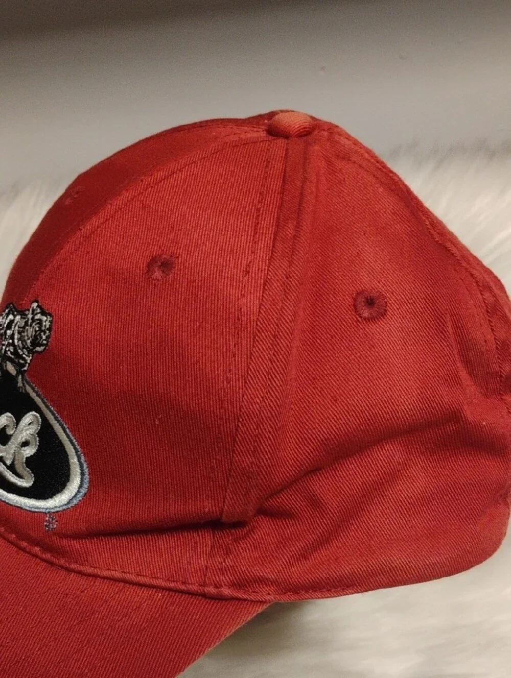 (C-75) Mack Vintage Bulldog Red Logo Baseball Cap #unisex